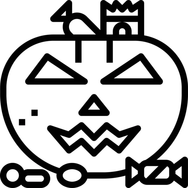 Linterna Halloween Icono — Archivo Imágenes Vectoriales
