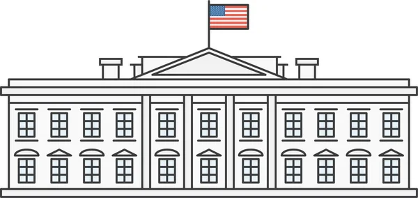 Presidente Independencia Estados Unidos Icono Estilo Contorno Lleno — Vector de stock