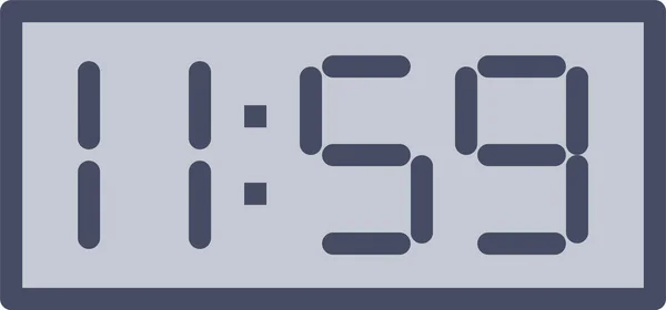 Uhr Countdown Icon Ausgefüllten Outline Stil — Stockvektor