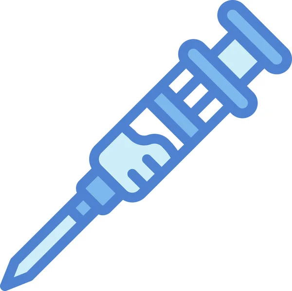 Injectieicoon Medische Geneeskunde — Stockvector