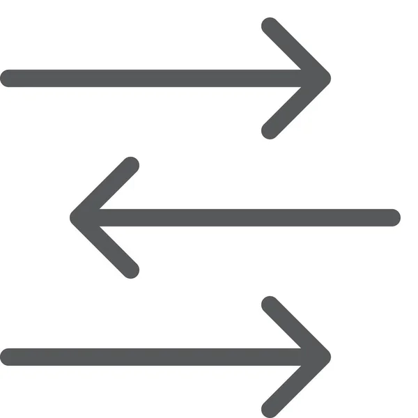 Ikon För Datatrafik Konturstil — Stock vektor