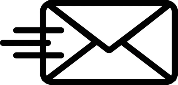 Adres Communicatie Mail Icoon Middel Communicatie Categorie — Stockvector