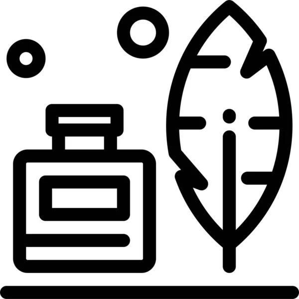 Adobe American Bottle Icon Outline Style — Stock Vector