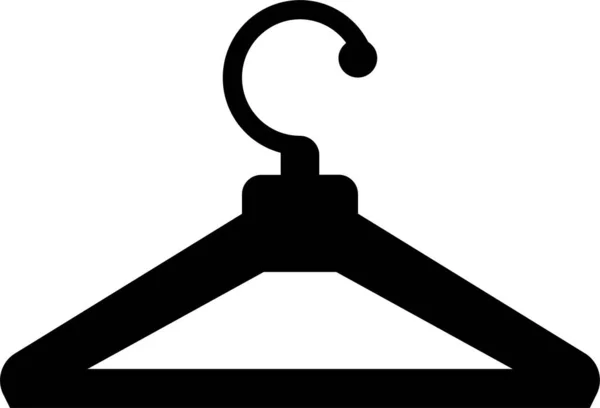 Значок Вішалки Готелю Суцільному Стилі — стоковий вектор
