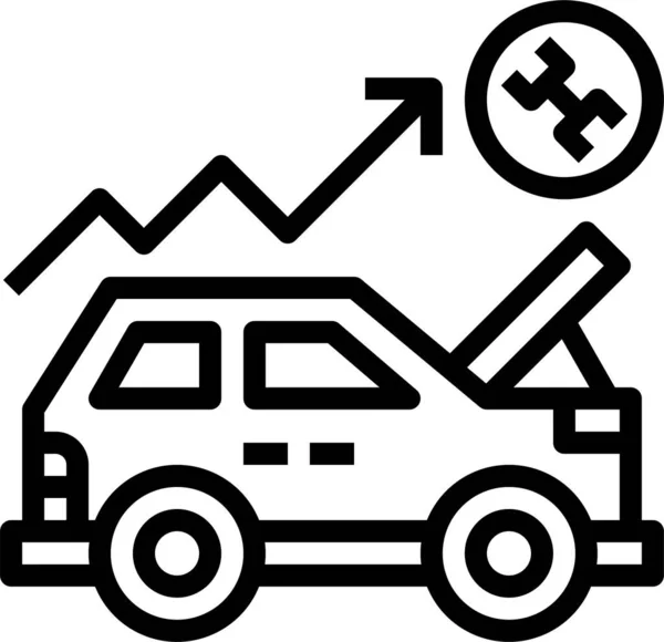 Icono Del Destornillador Mantenimiento Mejora Estilo Esquema — Archivo Imágenes Vectoriales