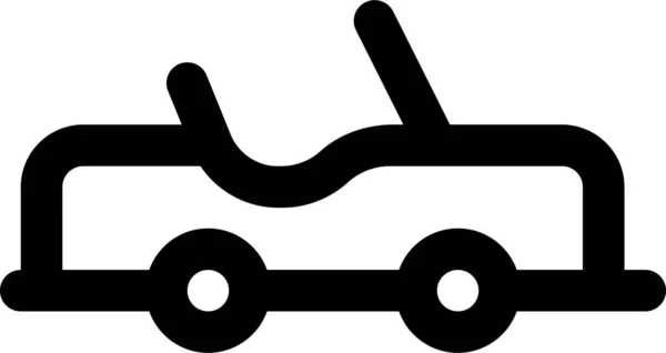 Coche Aventura Atv Icono Estilo Del Esquema — Vector de stock