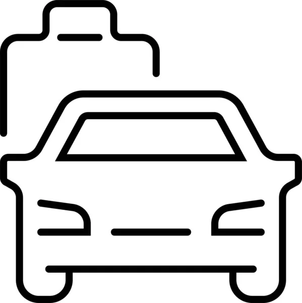 自動車用バッテリー車のアイコン — ストックベクタ