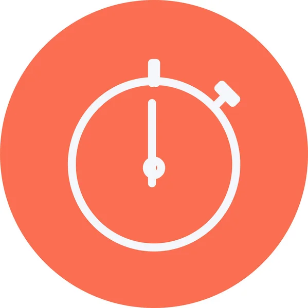 Icône Interface Horloge Date Dans Style Contour — Image vectorielle