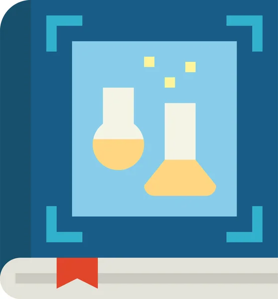 Icono Educación Química Química Categoría Educación Escuela Aprendizaje — Vector de stock