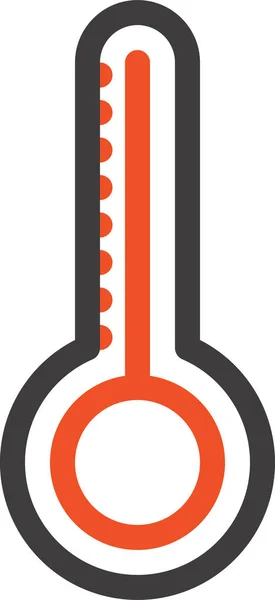 Temperatur Termometer Väder Ikon Verktyg Konstruktion Kategori — Stock vektor