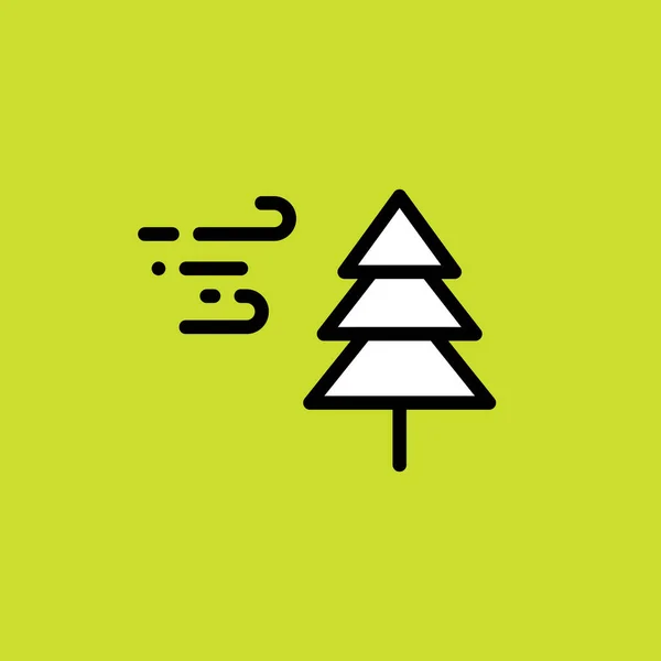 Brise Christmas Cold Icon Outline Style — Stockvektor