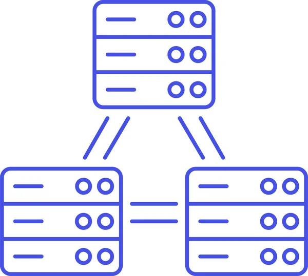Иконка Подключения Облачных Вычислений Категории Infrastructure — стоковый вектор