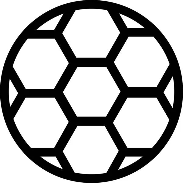 足球图标 轮廓式 — 图库矢量图片