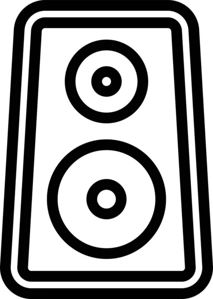 Ikona Sztuki Akustycznej Audio Kategorii Muzyka Dźwiękowa — Wektor stockowy
