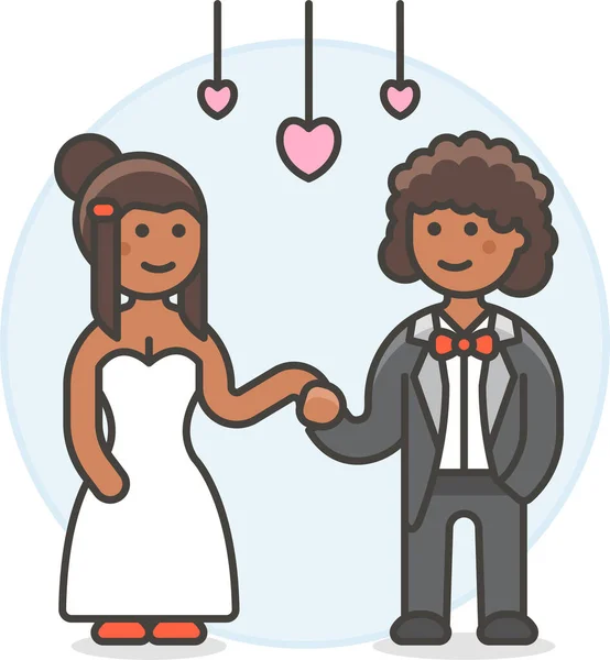 Ceremony Couple Dance Icon — Stock Vector