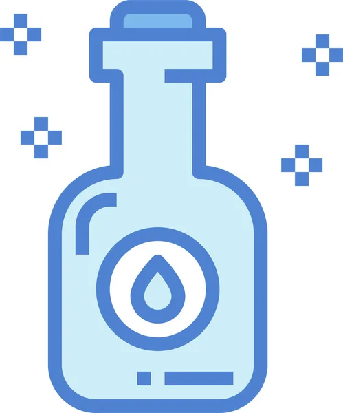 Aceite Masaje Aromaterapia Icono Estilo Contorno Lleno — Vector de stock