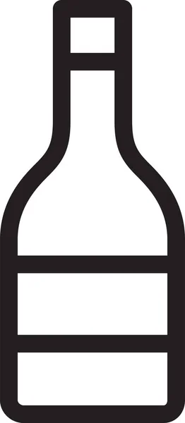 Икона Соуса Бутылки Кетчупа Стиле Наброска — стоковый вектор