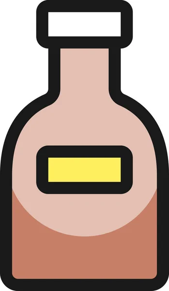Иконка Безалкогольных Напитков Стиле Заполненного Контура — стоковый вектор