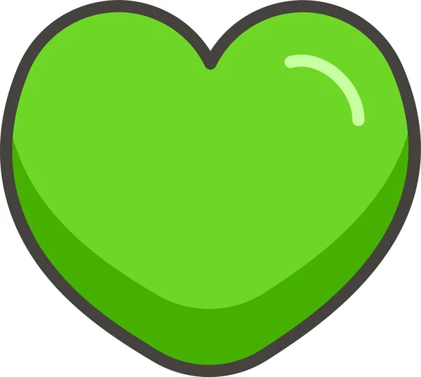 Значок Зеленого Сердца 1F49A — стоковый вектор