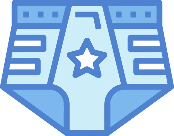 Boxers Pro Trunk Icon Filled Outline Style — стоковый вектор