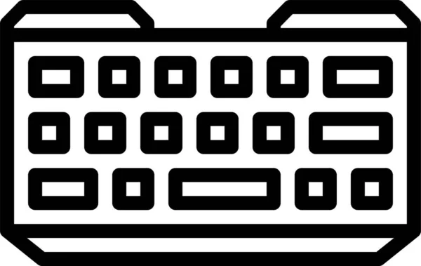 Icona Della Tastiera Gioco Del Computer — Vettoriale Stock