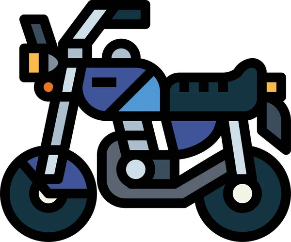 Crucero Motocicleta Icono Motocicleta — Vector de stock