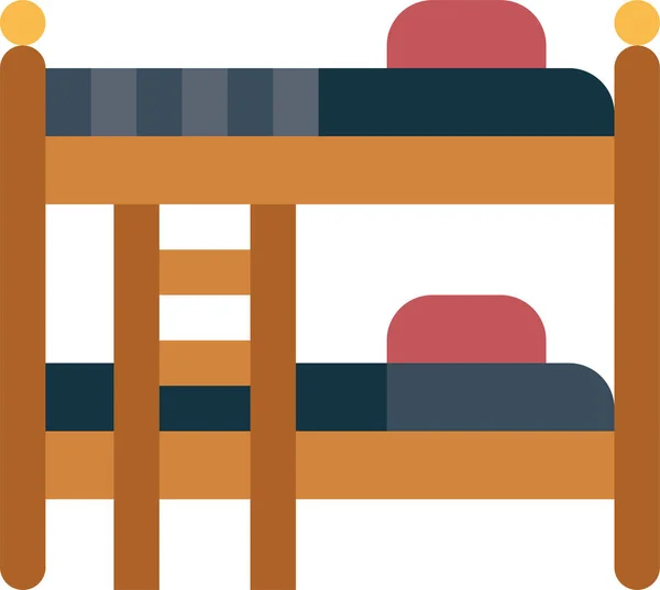 Ikon Furnitur Sofa Tempat Tidur - Stok Vektor