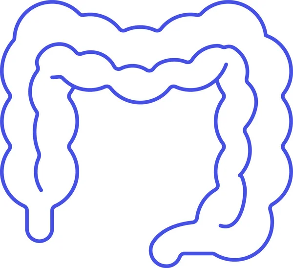 Apéndice Icono Condición Del Colon Categoría Hospitales Atención Médica — Vector de stock