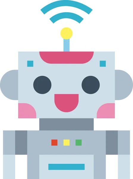 Ikona Technologii Robota Komputerowego — Wektor stockowy