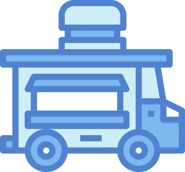 Auto Voedsel Hamburger Pictogram — Stockvector