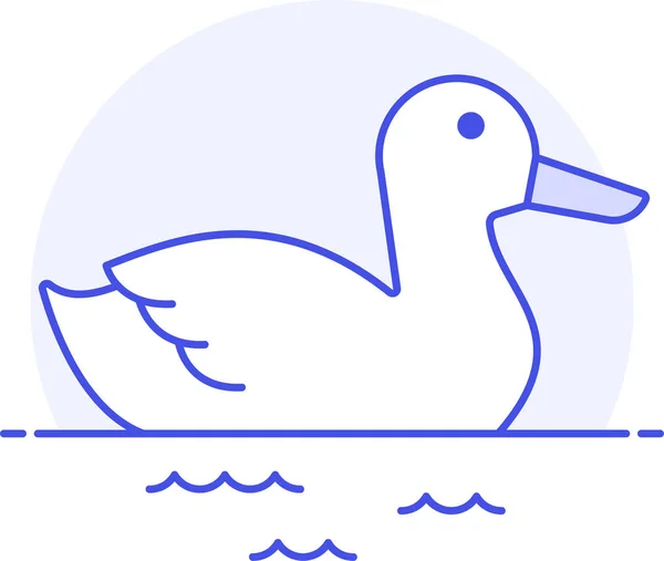 Animal Oiseaux Faune Icône Dans Style Contour Rempli — Image vectorielle
