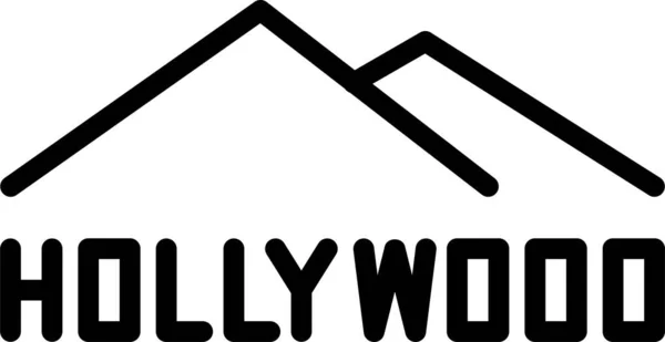 Filmhollywood Ikone Umriss — Stockvektor