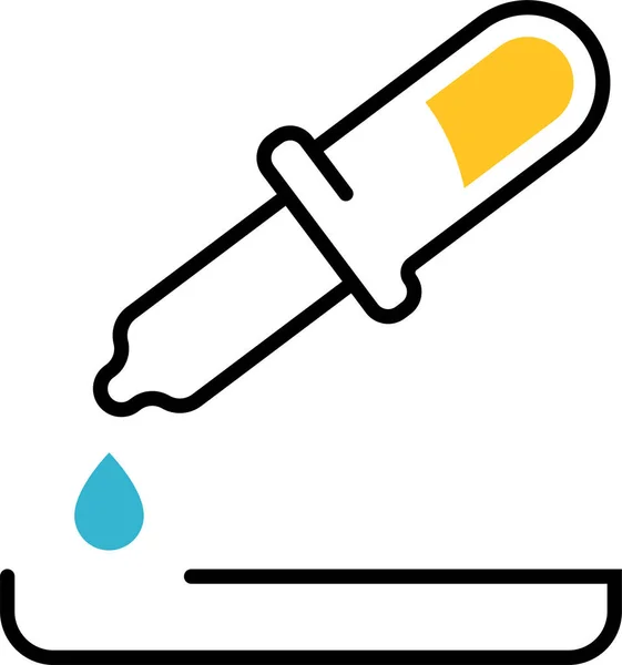 Pipette Laboratory Blood Icon — Stock Vector