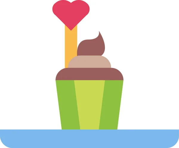 Bakery Cake Cup Icon — Stock Vector