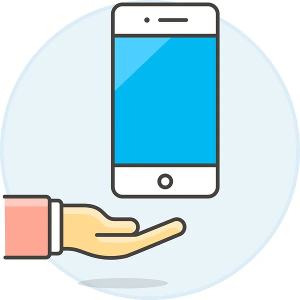 Condividi Icona Dell Offerta Telefonica Nella Categoria Dispositivi Mobili App — Vettoriale Stock
