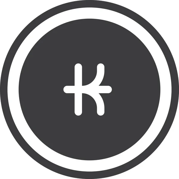 Business Kip Lak Εικονίδιο Στυλ Σήμα — Διανυσματικό Αρχείο