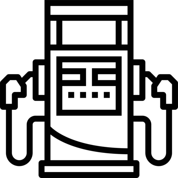 Distributore Carburante Icona Del Gas — Vettoriale Stock