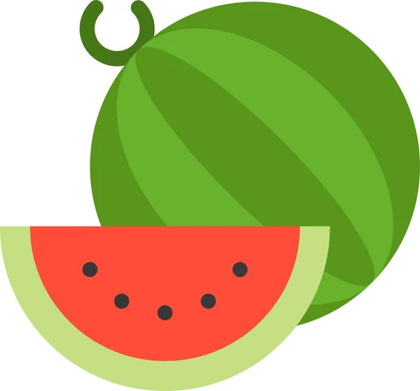 Fruit Alimentaire Icône Saine Dans Style Plat — Image vectorielle