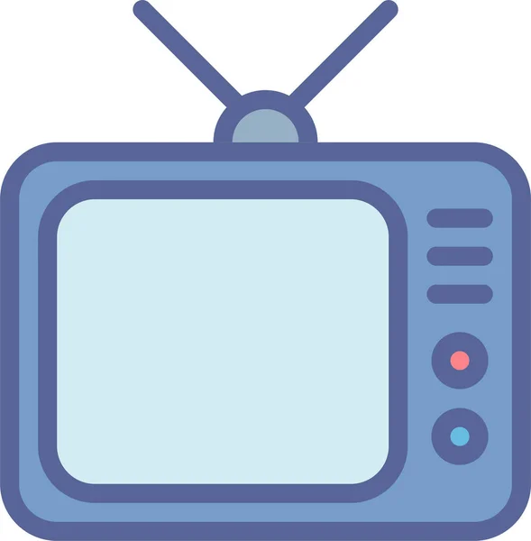 Antenna Icona Dei Media Intrattenimento — Vettoriale Stock