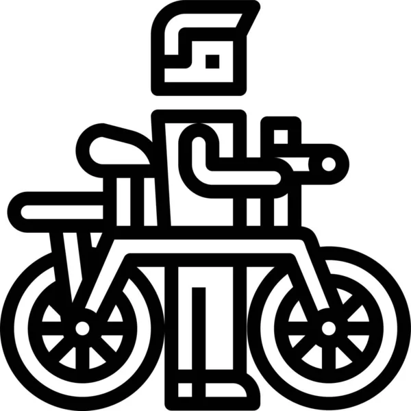 Bicicleta Bicicleta Bicicleta Icono — Archivo Imágenes Vectoriales