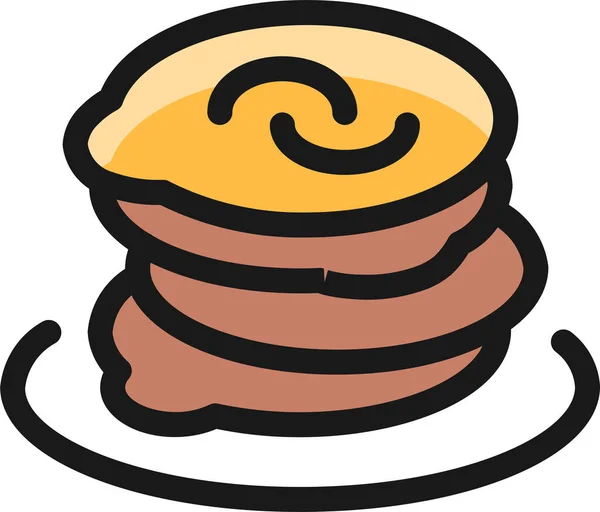 Exotisches Essen Auster Symbol Gefülltem Outline Stil — Stockvektor
