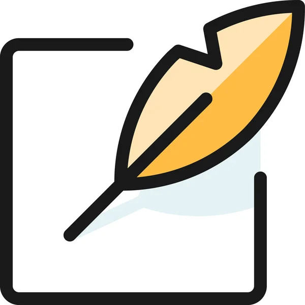 Γράψτε Γεμισμένο Πένα Εικονίδιο Περιγράμματος Στυλ Πλήρους Περιγράμματος — Διανυσματικό Αρχείο