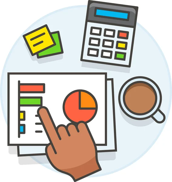 Analyse Analytique Icône Entreprise Dans Catégorie Gestion Entreprise — Image vectorielle