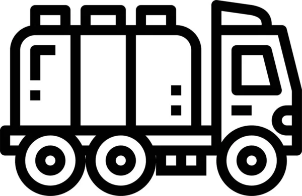 Auto Kraftstoff Transport Symbol Fahrzeuge Modi Transport Kategorie — Stockvektor