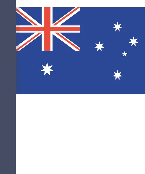 Aussie Australia Australian Icon Flat Style — 스톡 벡터