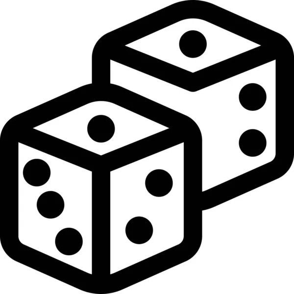 Evento Icono Del Juego Entretenimiento Estilo Esquema — Archivo Imágenes Vectoriales