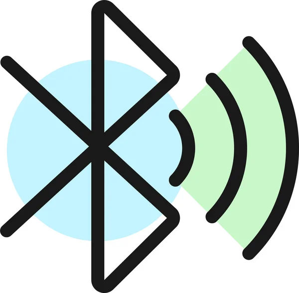 Bluetooth Auf Ausgefülltem Umrisssymbol Ausgefüllten Umrissstil — Stockvektor