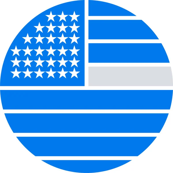 Ícone Ação Graças Bandeira Americana —  Vetores de Stock