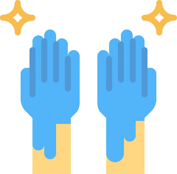 Ikone Sauberer Hände Waschen — Stockvektor