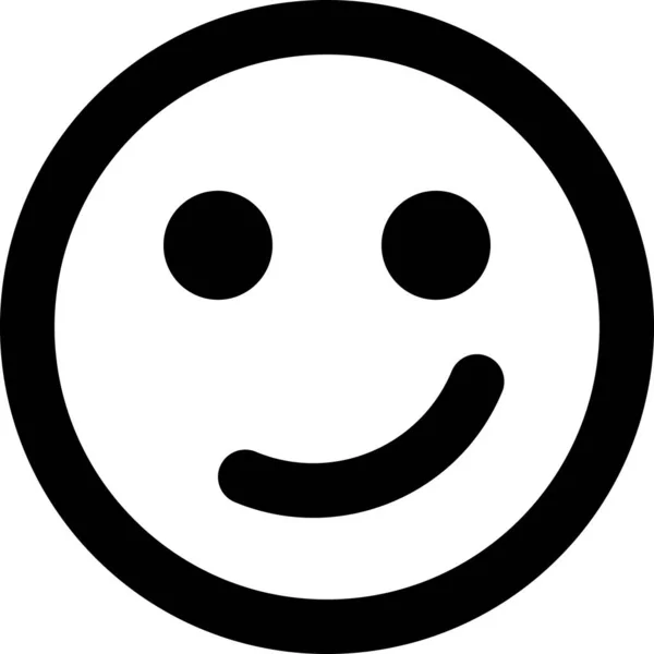 Sorridente Sorriso Ícone Alternativo Estilo Sólido — Vetor de Stock